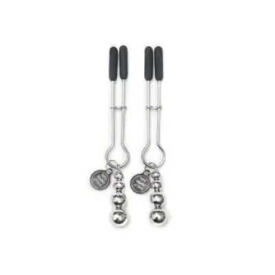 Fifty Shades of Grey Pinch Adjustable Nipple Clamps SILVER