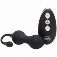 Fifty Shades of Grey Relentless Vibrations Fjärrstyrda Kegel Balls     - Svart