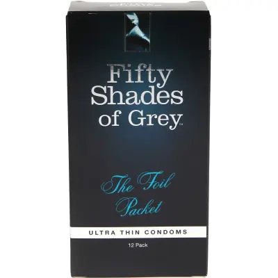 Fifty Shades of Grey: The Foil Packet, Ultra Thin Condoms, 12-pack