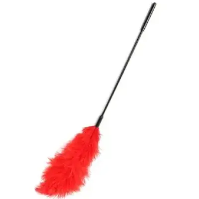 Hidden Desire Double Feather Tickler RED