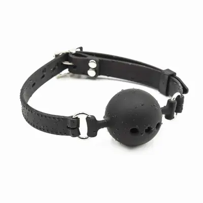 Öhmama! Fetish Breatheable Ball Gag - Munkavel i Silikon med Lufthål - Small