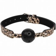 Baseks Leopard Gagball - Brun