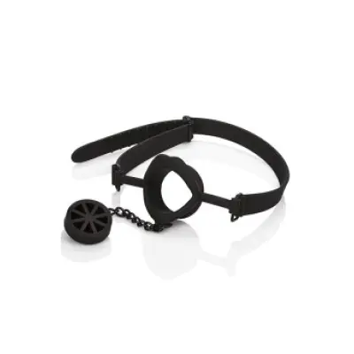 CALEXOTICS - SCANDAL GAG WITH BLACK SILICONE PLUG