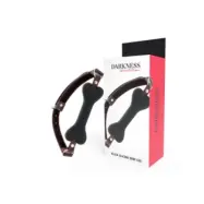 Darkness Black Bone Silicone Gag