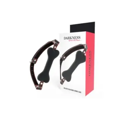 Darkness Black Bone Silicone Gag