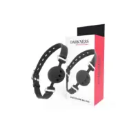 Darkness Black Breathable Silicone Gag