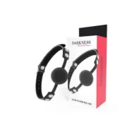 Darkness Black Silicone Gag