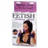 FETISH FANTASY PURPLE PLEASURE SET - BONDAGE SEXLEKSAKER SET