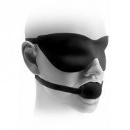 FF ELITE BALL GAG & MASK SMALL BLAC