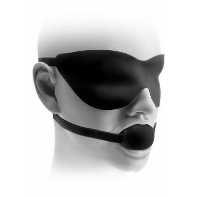 FF ELITE BALL GAG & MASK SMALL BLAC