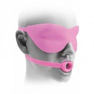 FF ELITE OPEN MOUTH GAG&MASK S PINK