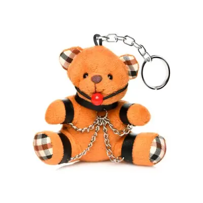 Gagged Teddy Bear Keychain