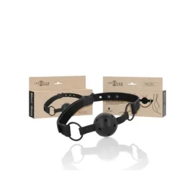 Intense Fetish Vegan Leather Ball Gag