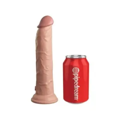 King Cock Elite Realistic Dildo Vibrator & Silicone Remote Control 23 Cm