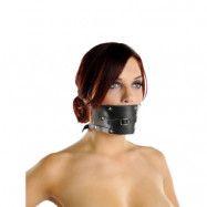 Leather Mouth Gag with Rubber Ball