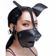 Master Series Pup Puppy Play Mask - Svart