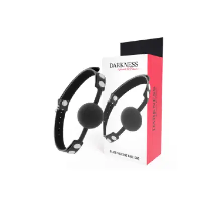 Darkness Black Silicone Gag