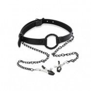 O Ring Gag and Nipple Clamps - Vegan