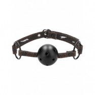 Ouch!: Breathable Ball Gag with Denim Straps