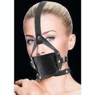 Ouch!: Leather Mouth Gag, svart