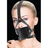 Ouch!: Leather Mouth Gag, svart