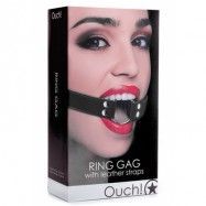 Ouch! Ring Gag with leather straps