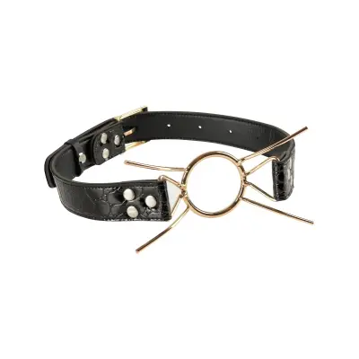 Pipedream Fetish Fantasy: Deluxe Spider Gag, gold