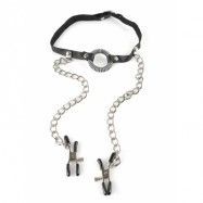 Pipedream Fetish Fantasy: O-Ring Gag Nipple Clamps