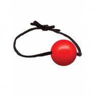 Red Gag With Leather Strings Silicone Ball 40 mm