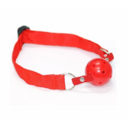 RED Simple Gag Ball - Enkel Svart gagball - ENDAST 73kr