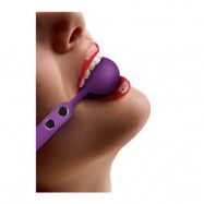 Silicone Ball Gag Lila