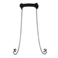 Silicone Big Gag with Nipple Clamps