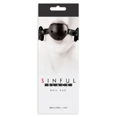 Sinful Ball Gag Black