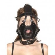 Strict Leather Premium Muzzle with Open Mouth Gag