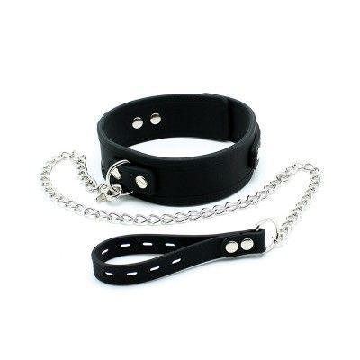Bondage halsband med koppel