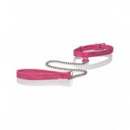 California Exotic: Tickle Me Pink, Collar with Leash