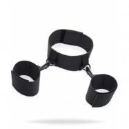 Easy Cuffs Collar+Arms Restraint Black