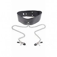 FETISH FANTASY COLLAR & CLAMP SET