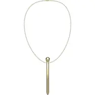 Golden Klitoris Halsband Stimulator - Vibrator med 12 vibrationslägen 12,2 x 1,5 cm - Guld