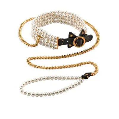 GP Luminious Pearl Leash and Collar