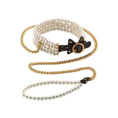 Guilty Pleasure Luminious Pearl Leash& Collar