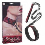 Scandal Halsband med Koppel