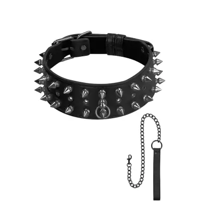 Skulls & Bones - Leash with Spikes