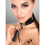 Teasing Tassel Collar Silver/Black