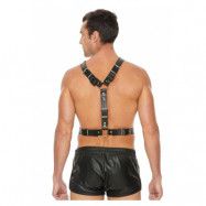 Twisted Bit Black Leather Harness