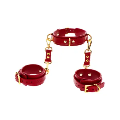 Taboom Luxury: D-Ring Collar Deluxe&Wrist Cuffs