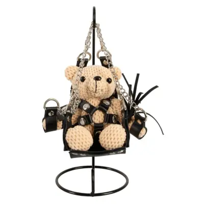 Bad Kitty S&M Teddy with Swing Nyckelring