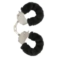 Handbojor med fluff – svarta