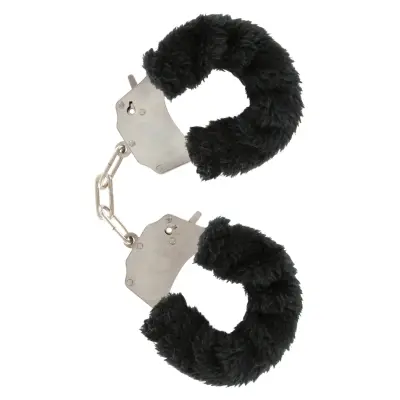 Handbojor med fluff – svarta