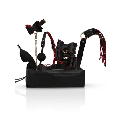 Crimson& Ebony 8-pcs Luxury Bondage Set